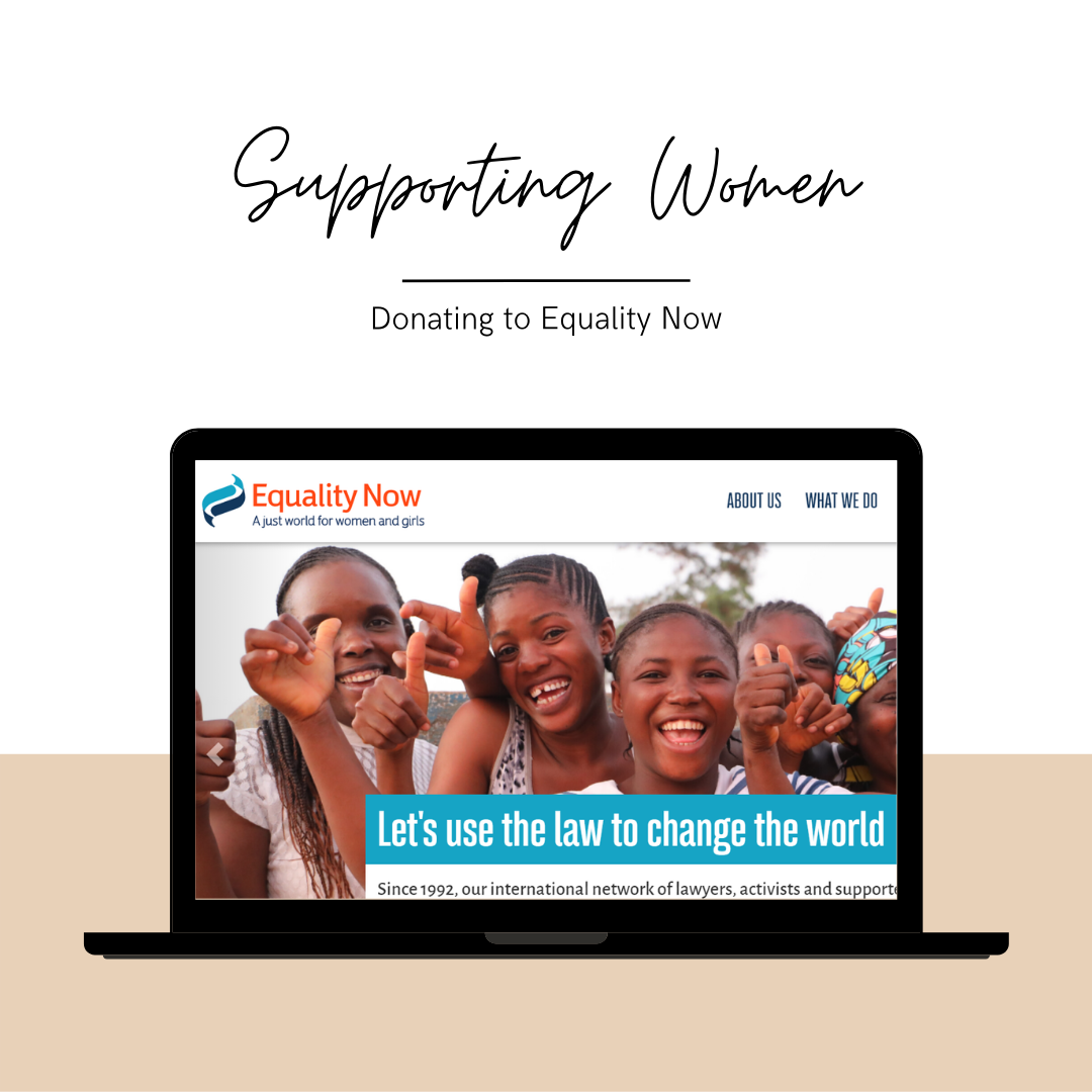 Supporting Women & Donating to Equality Now
