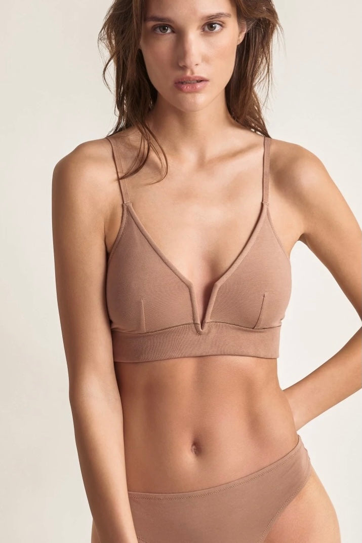 Getaria two-tone band triangle bralette, Iodus, Bralette Tops for Women